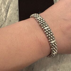 LAGOS sterling silver Caviar beaded bracelet